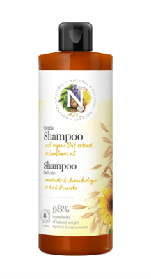 NATURAL švelnus šampūnas su avižų ekstraktu, 400 ml