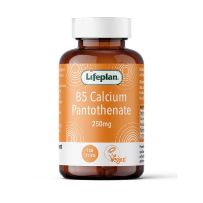 Lifeplan Vitamin B5 (Calcium Panthotenate) 250 mg, 100 tablečių