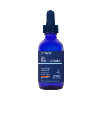 TRACE MINERALS biotinas 20000 mcg ir kolagenas 30000 mcg, 59 ml
