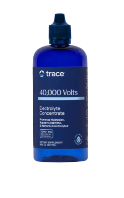 TRACE MINERALS ConcenTrace® 40,000 Volts - didelės koncentracijos elektrolitų kompleksas SU MAGNIU IR KALIU 237 ML