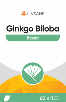LIVSANE GINKGO BILOBA 60MG maisto papildas su ginkmedžio lapų ekstraktu N60