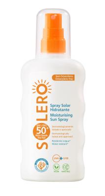 SOLERO SPF 50+ nuo saulės poveikio saugantis drėkinamasis purškalas 200 ml