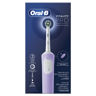 Elektrinis dantų šepetėlis ORAL-B Vitality Pro, Lilac, N1