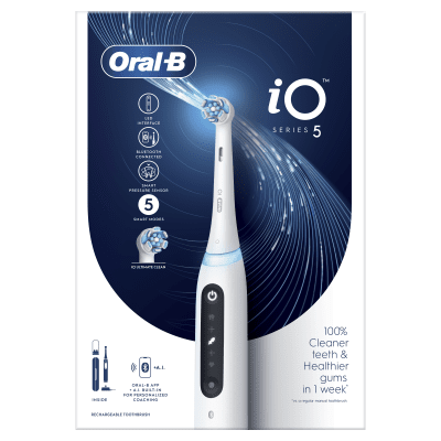 Elektrinis dantų šepetėlis ORAL-B iO5, Quite White, N1