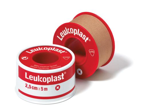 LEUKOPLAST Normal medicininis pleistras plastikinėje ritėje 2,5 cm x 5 m N1