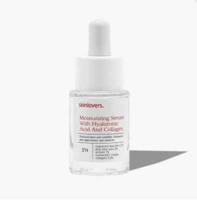 SKINLOVERS, 3'H Drėkinantis Hialurono ir Kolageno serumas, 15ml