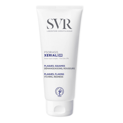 SVR PSORIASIS XERIAL DM medicininė priemonė su šlapalu ir egzopolisacharidais simptominiam psoriazės gydymui, 200 ml