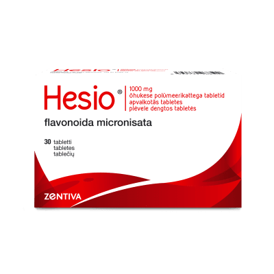 Hesio 30 plėvele dengtų tablečių, 1000 mg