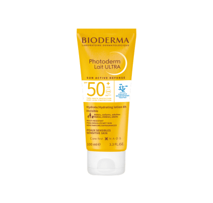 BIODERMA PHOTODERM LAIT ULTRA SPF50+ saulės apsauga, 100 ml