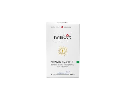 SwissOvit Vitaminas D3 4000TV, kapsulės, N30