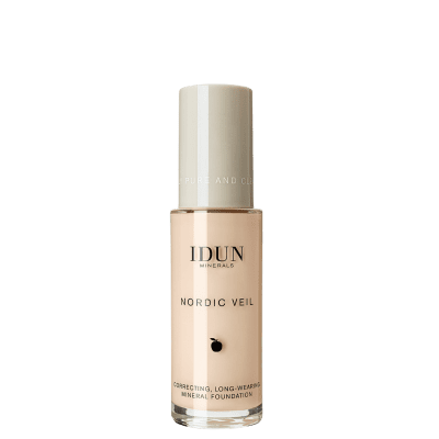 IDUN Minerals skystas makiažo pagrindas stipriai maskuojantis Nordic Veil Saga Nr. 1303 Neutral LightL, 26ml