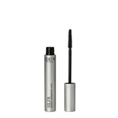 IDUN Minerals ilginantis ir blakstienas atskiriantis tušas, rudos spalvos Silfr Brown Nr. 5012, 10 ml