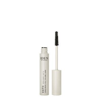 IDUN Minerals suteikiantis apimties vandeniui atsparus blakstienų tušas, juodos spalvos Vatn Volume Nr.5016, 9 ml