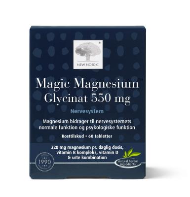 MAGIC MAGNESIUM GLICINATAS, 550 mg 60 tablečių