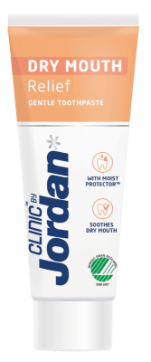 JORDAN „Clinic Dry Mouth Relief“ dantų pasta, 75ml.