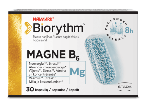 BIORYTHM magnis B6 kapsulės, N30