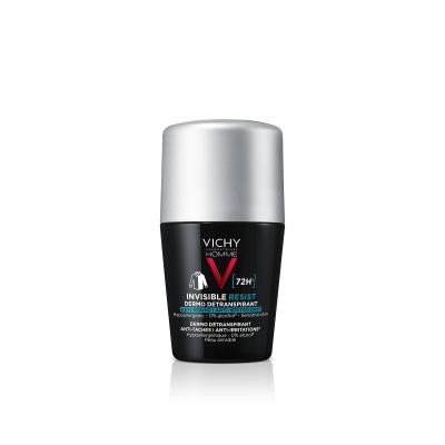 VICHY HOMME INVISIBLE RESIST 72h DĖMIŲ NEPALIEKANTIS ANTIPERSP., 50 ML