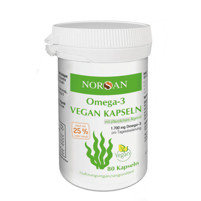 NORSAN, OMEGA-3 VEGAN KAPSULĖS, 80 kapsulių