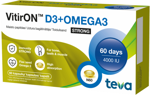 VITIRON D3 + OMEGA3 STRONG N60