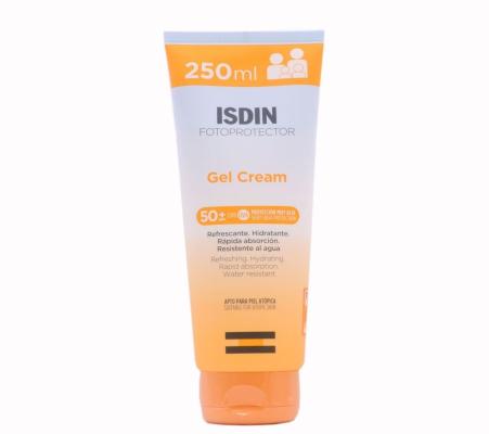 ISDIN Gel Cream apsauginis gelis-kremas nuo saulės kūnui SPF 50, 250ml