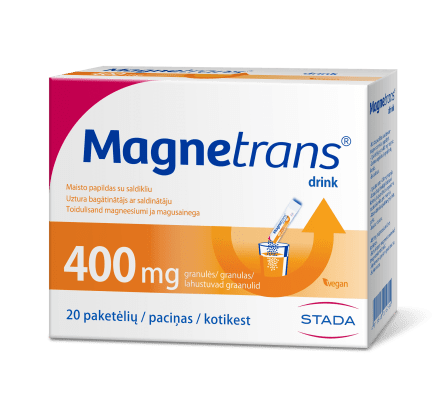 MAGNETRANS DRINK 400mg granulės N20