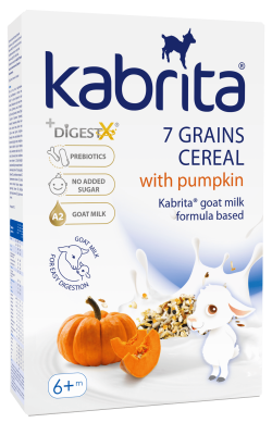 KABRITA greitai ištirpinama daugiagrūdė košė su moliūgais, nuo 6 mėn., 180 g