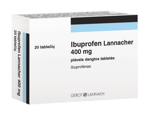 IBUPROFEN LANNACHER 400 mg plėvele dengtos tabletės N20