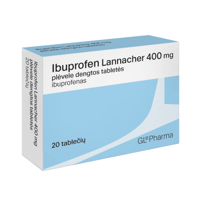 IBUPROFEN LANNACHER 400 mg plėvele dengtos tabletės N20