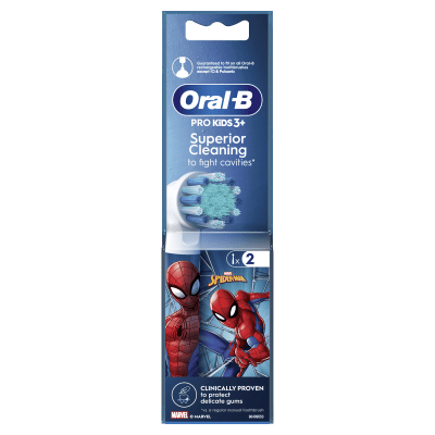 Elektrinio dantų šepetėlio galvutės ORAL-B Kids Spiderman Pro, N2