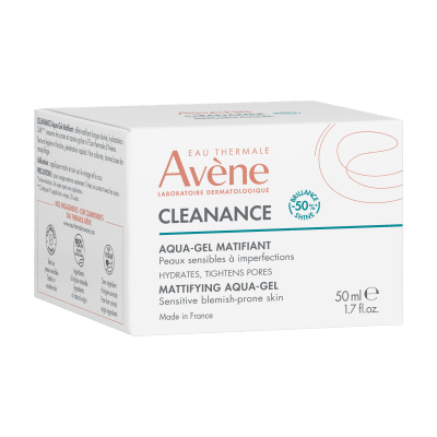 EAU THERMALE AVENE drėkinantis, blizgesį reguliuojanti gelinis kremas, CLEANANCE AQUA, 50 ml