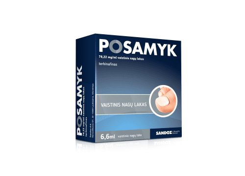 POSAMYK, 78,22MG/ML vaistinis nagų lakas, 6.6ML