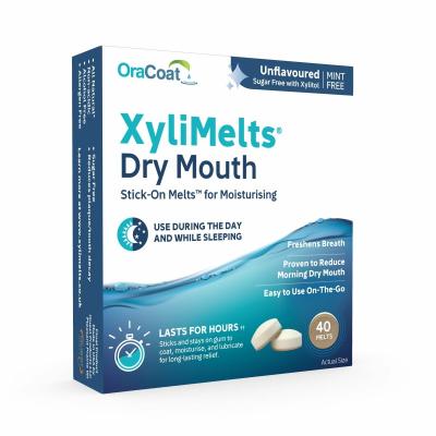 XYLIMELTS, sausai burnai prilimpančios pastilės, 40 pastilių