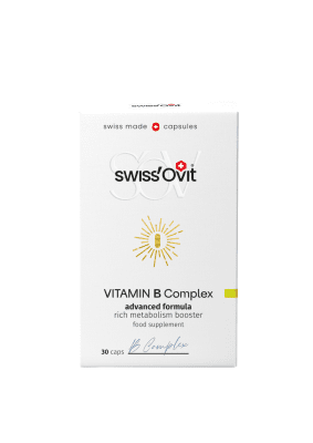 SwissOvit vitamino B kompleksas, kapsulės, N30