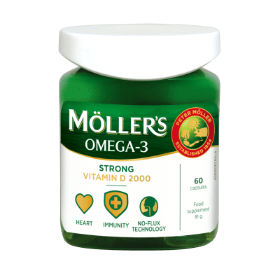 MÖLLER’S STRONG + VITAMIN D, kapsulės N60