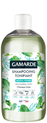GAMARDE SHAMPOOING TONIFIANT tonizuojantis šampūnas riebiai galvos odai, 500 ml