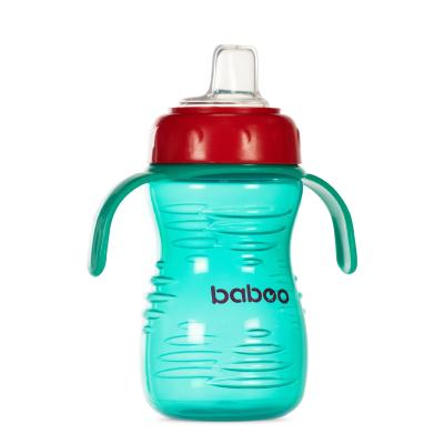 Baboo gertuvė su silikoniniu snapeliu, 260ml, 6+ mėn, mėlyna