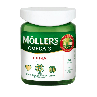 Möllers Omega-3 Extra 60 kapsulių