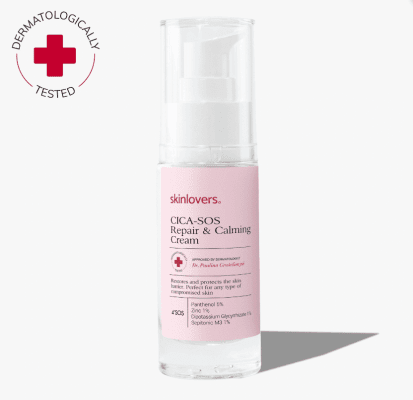 SKINLOVERS 4’SOS Cica / SOS Atkuriamasis Raminantis Veido Kremas, 30ml