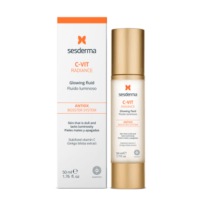 SESDERMA, C-VIT, fluidas švytėjimo stokojančiai odai, 50ml