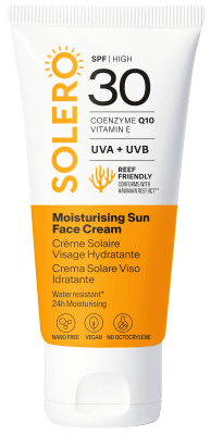 SOLERO drėkinamasis veido kremas nuo saulės SPF 30, 50 ml