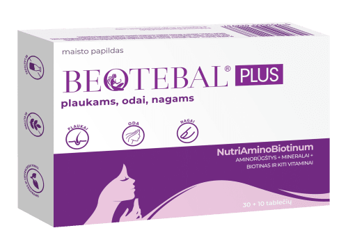 BEOTEBAL PLUS plaukams, odai, nagams tabletės N40