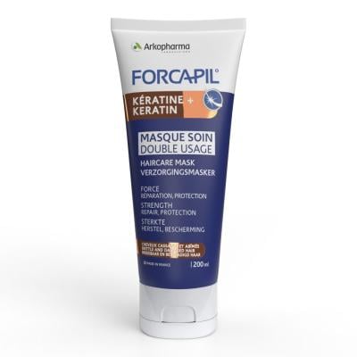 FORCAPIL KERATIN+ dvejopo naudojimo plaukų priežiūros kaukė, 200 ML