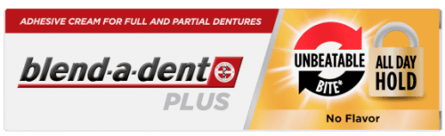 BLEND A DENT Plus Unbeatable Bite dantų protezų kremas, 40 g
