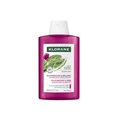 KLORANE 72 VAL. DRĖKINANTIS IR BLIZGESĮ suteikiantis apsauginis ŠAMPŪNAS SU OPUNTIJA (Prickly Pear), 200ml