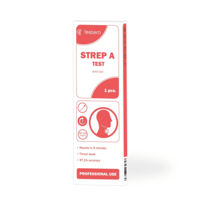 Streptokoko A greitasis testas, 1 vnt. Testera