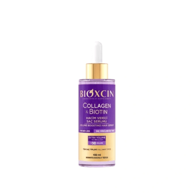 BIOXCIN COLLAGEN & BIOTIN apimties suteikiantis plaukų serumas, 100 ml