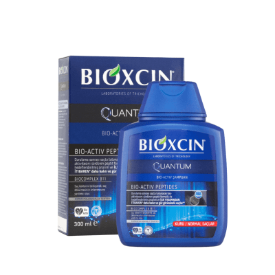 BIOXCIN QUANTUM plaukus storinantis šampūnas su aktyviais peptidais, 300 ml