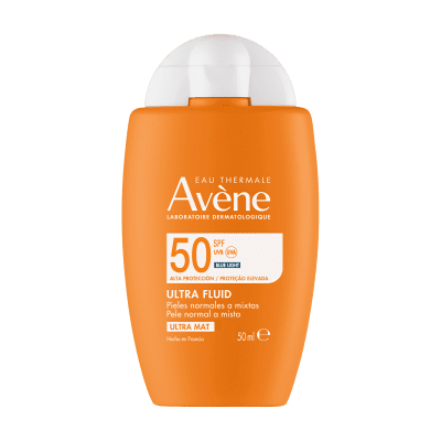 AVENE SUN ULTRA INVISIBLE apsauginė veido emulsija nuo saulės , SPF 50+ 50ML