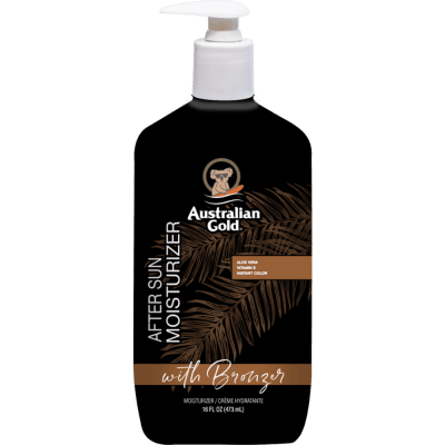 AUSTRALIAN GOLD drėkinantis pienelis su bronzantais po deginimosi, 473 ml