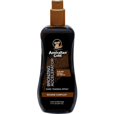 AUSTRALIAN GOLD įdegį skatinantis pienelis su bronzantais Accelerator, 237ml